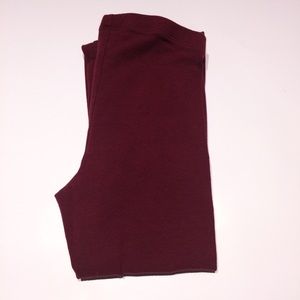 Charlotte Russe Cranberry Leggings